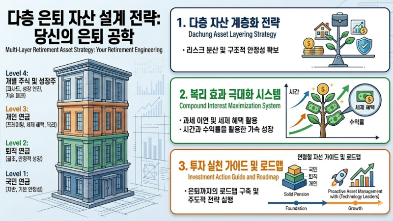 *Four-layer retirement architecture / 4층 구조의 노후 설계*